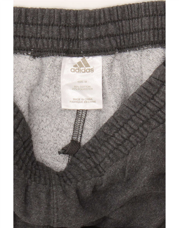Adidas Herren Crop-Trainingshose aus mittelgrauer Baumwolle