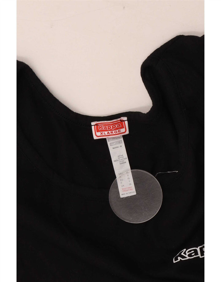 Kappa Herren Weste Top XL Schwarz Baumwolle