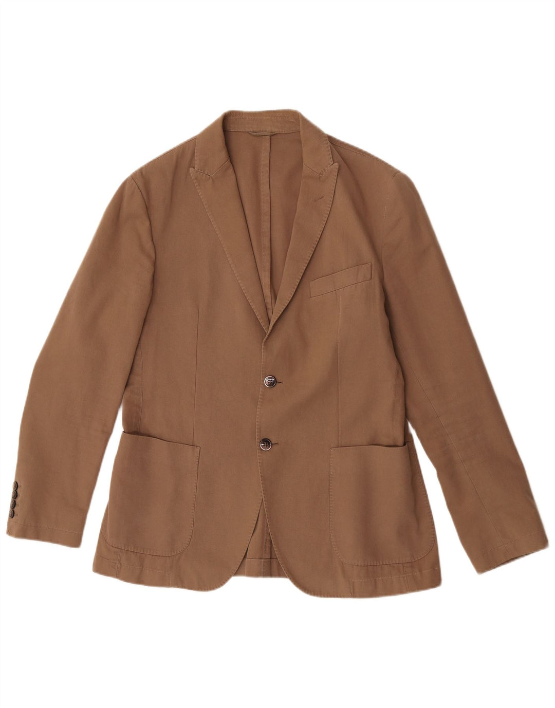 Hackett Herren-Blazer mit 2 Knöpfen, UK 40, Größe L, Beige, Baumwolle
