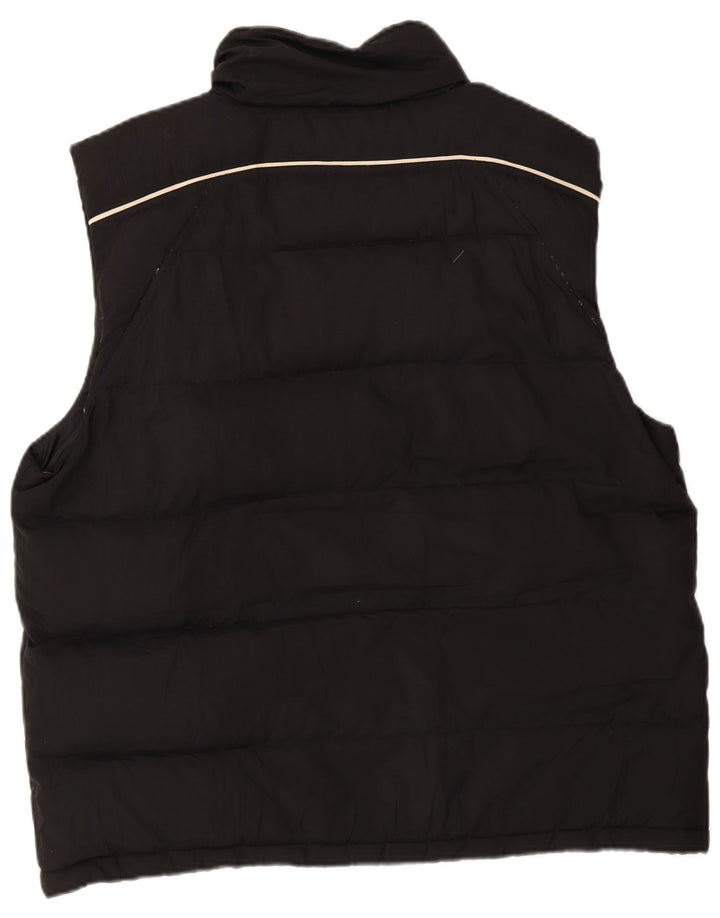Fila Herren Wattierte Weste UK 40 Large Schwarz Polyester