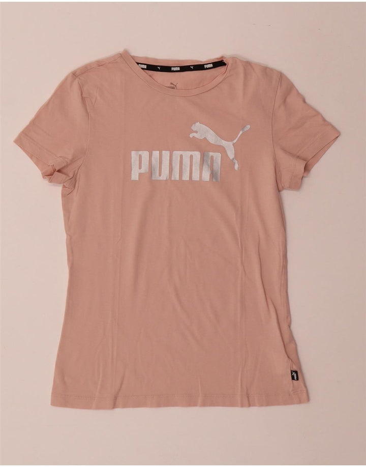 PUMA Mädchen Grafik T-Shirt Top 13-14 Jahre Rosa