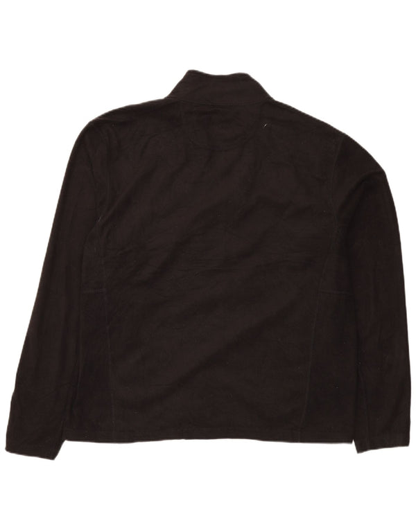 Eddie Bauer Herren Fleecejacke UK 40 Large Schwarz Polyester