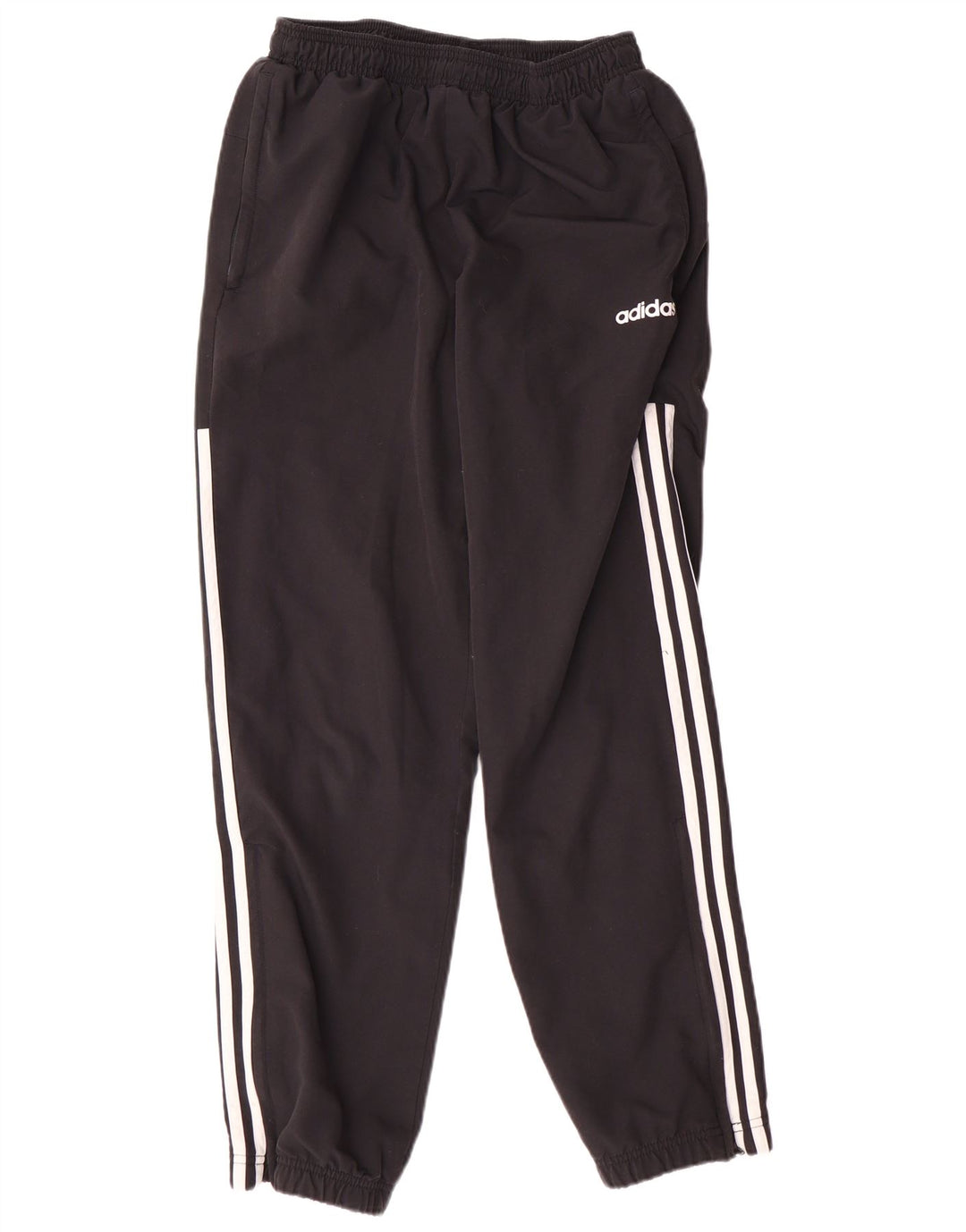 Adidas Herren-Trainingshose, mittelschwarz, gestreift, Polyester