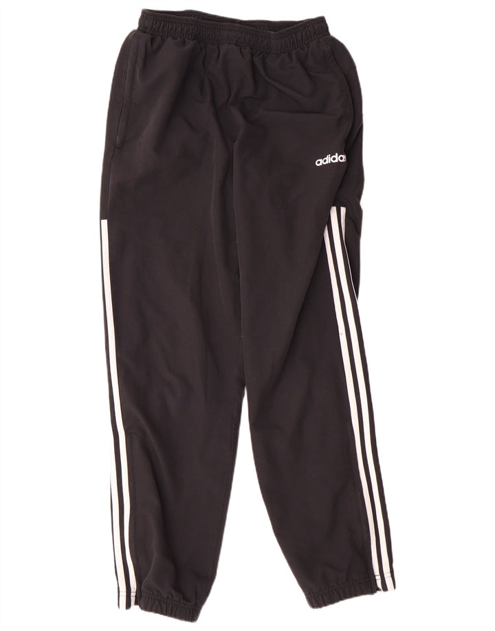 Adidas Herren-Trainingshose, mittelschwarz, gestreift, Polyester