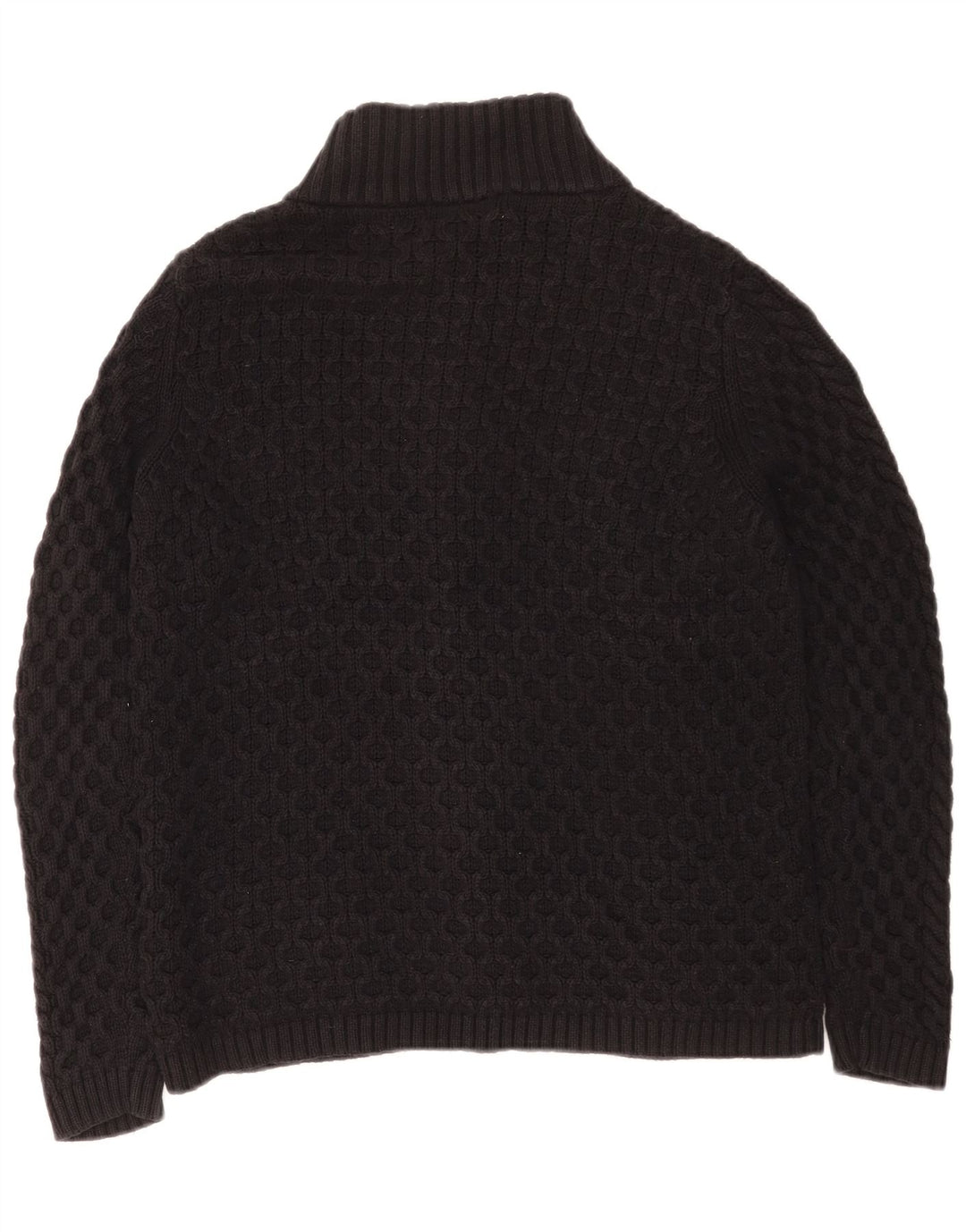 Marks & Spencer Damen-Cardigan-Pullover UK 14 Large Schwarze Baumwolle