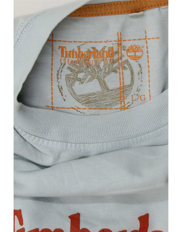 Timberland Herren Graphic Top Langarm Large Blau