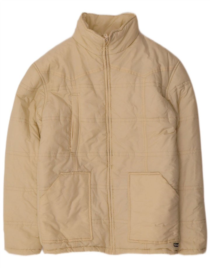 LOTTO Damen Wattierte Jacke UK 14 Mittelgelbes Nylon