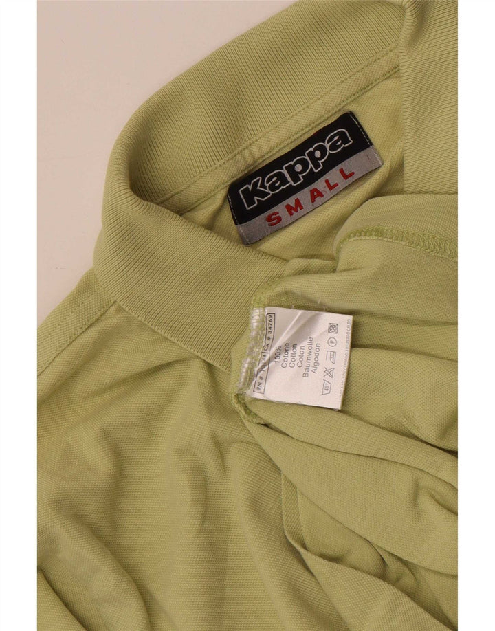 Kappa Herren-Poloshirt, klein, grüne Baumwolle