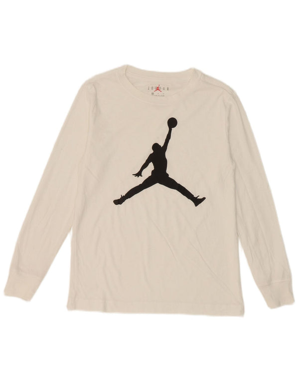 Jordan Boys Graphic Top Langarm 10–11 Jahre mittelweiße Baumwolle