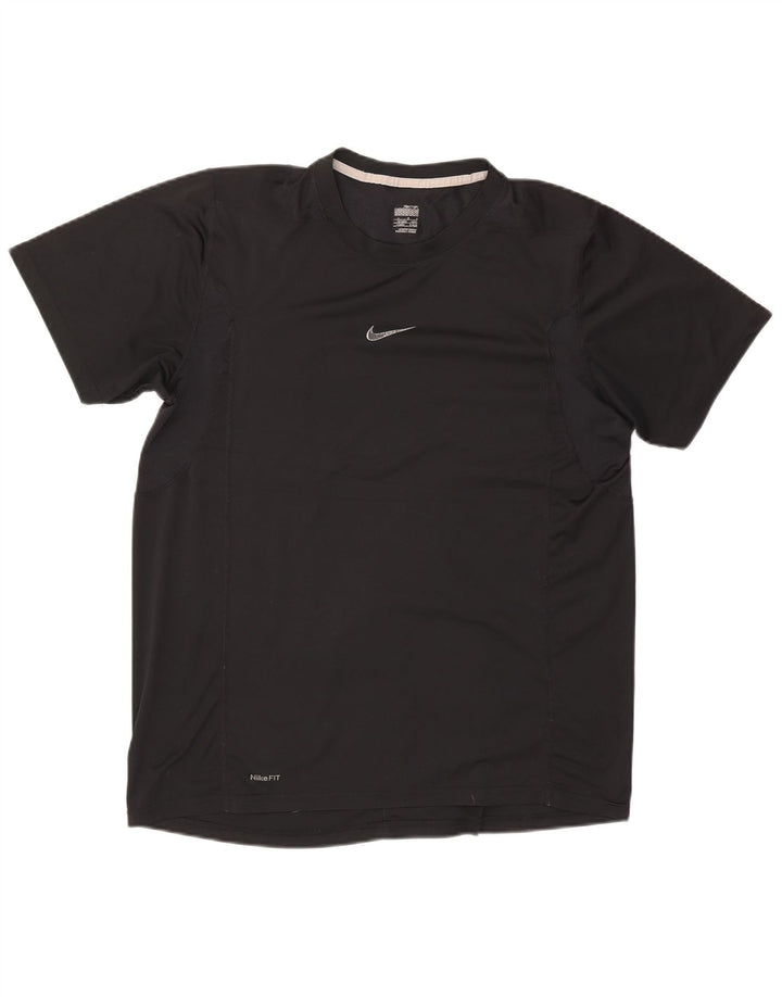 Nike Herren Dri Fit T-Shirt Top UK 42/44 Large Schwarz Polyester