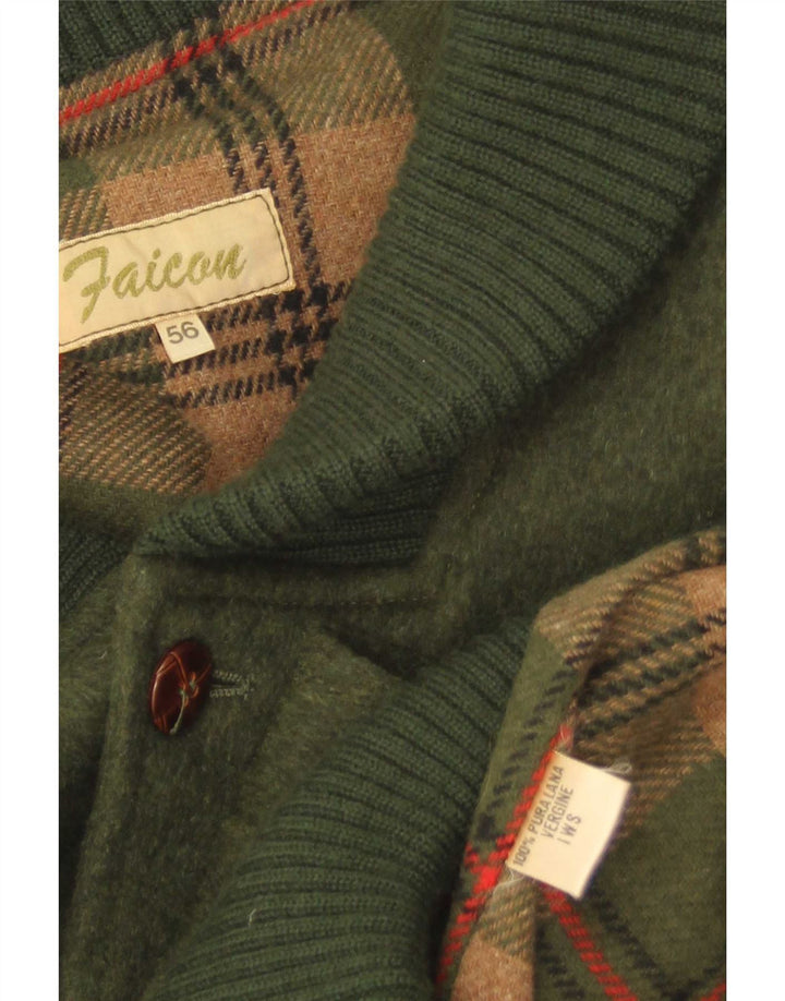 Tiroler Loden Herren Bomber Windjacke EU 56 3XL Khaki Wolle