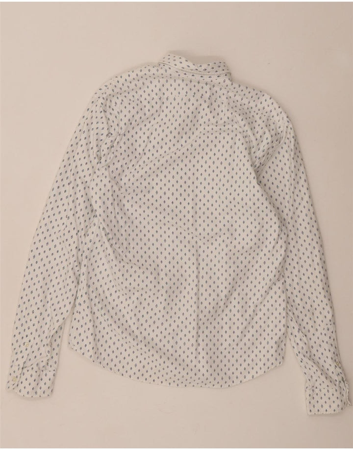 Scotch & Soda Herren-Hemd mit klassischer Passform, mittelweiß gefleckte Baumwolle