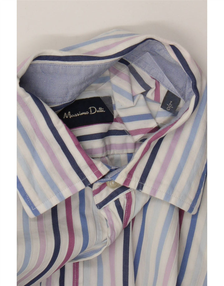 Massimo Dutti Herrenhemd, groß, mehrfarbig, gestreift