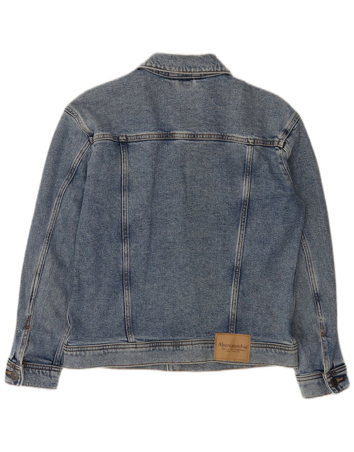 ABERCROMBIE & FITCH Jeansjacke für Jungen, 13–14 Jahre, blaue Baumwolle