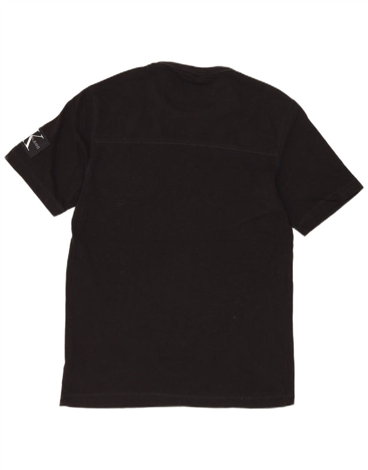 CALVIN KLEIN JEANS Herren T-Shirt Top Small Schwarz Baumwolle