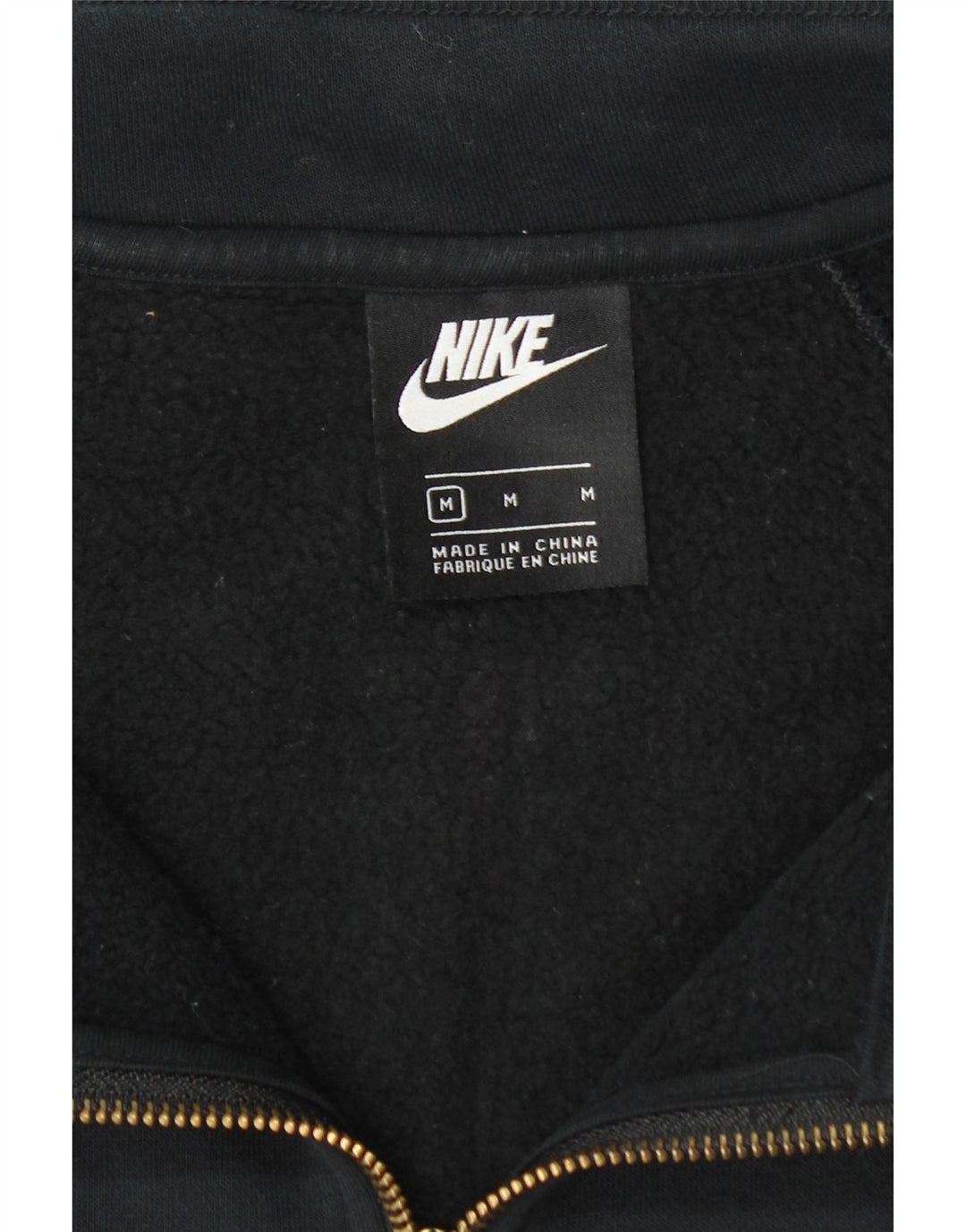 Nike Damen-Sweatshirt mit grafischem Reißverschluss und Reißverschluss, Gr. 14, mittleres Marineblau
