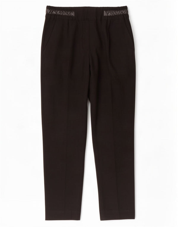 Zara Damen Crop Slim Chino-Hose, Größe S, W26, L25, Schwarz