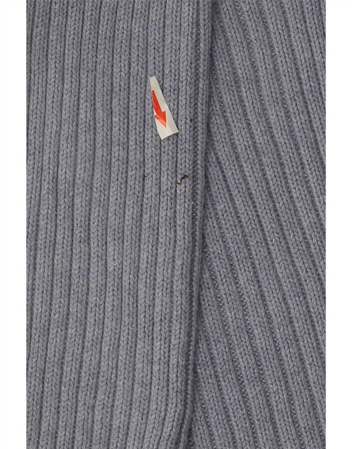 Marks & Spencer Herren-Pullover mit Rundhalsausschnitt, mittelblaue Baumwolle