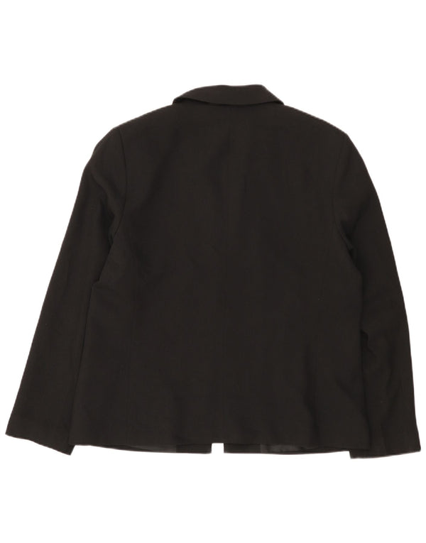 Marks & Spencer Damen Blazer Jacke UK 16 Large Schwarz Polyester