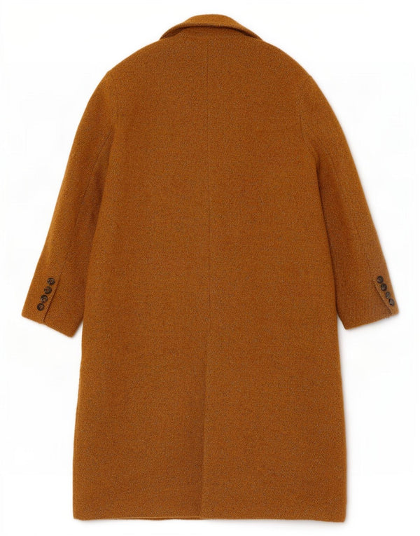 Zweireihiger Damenmantel von Warehouse, UK 14, mittelbeige Baumwolle