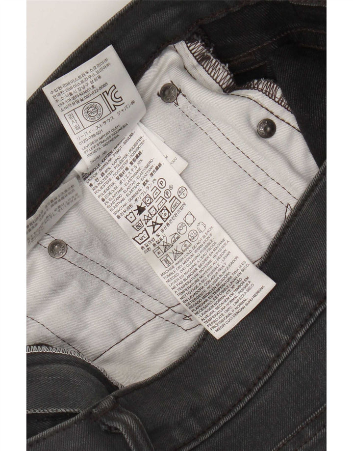 Levi's Herren Slim Jeans W34 L32 Graue Baumwolle