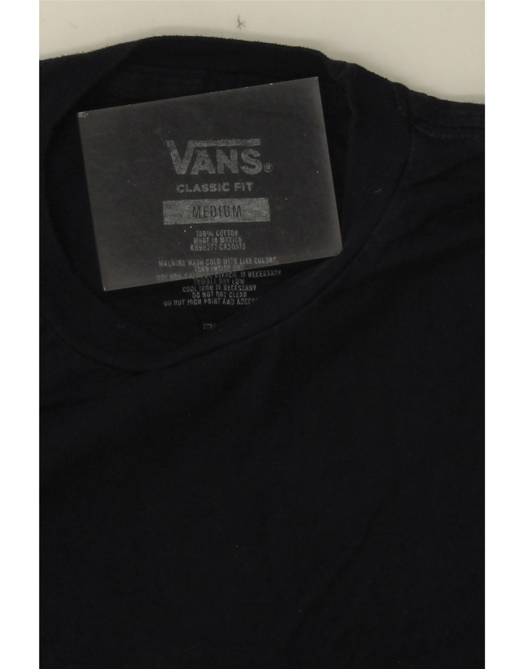 Vans Herren-T-Shirt mit klassischer Passform, mittelmarineblauer Baumwolle