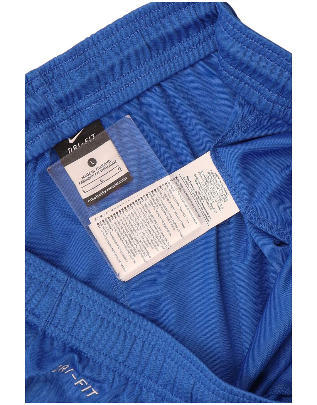 Nike Herren Dri Fit Sportshorts, Größe L, Blau, Polyester