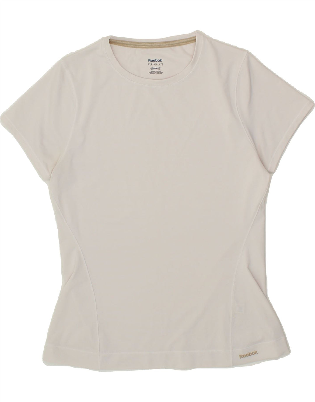 REEBOK Womens T-Shirt Top UK 12 Medium White Vintage Reebok and Second-Hand Reebok from Messina Hembry 