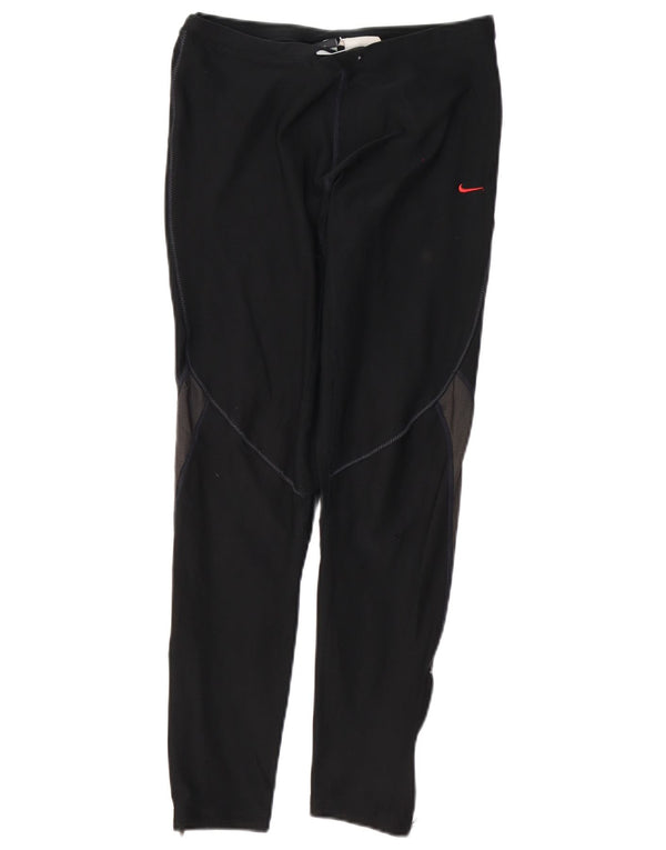 Nike Damen-Lauf-Leggings UK 10/12 Medium Black Colourblock