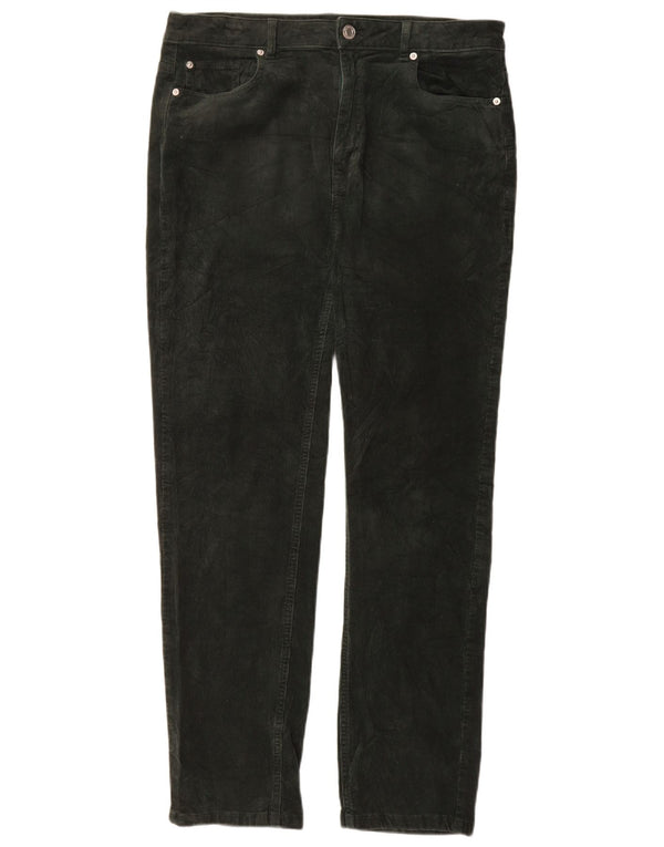 Marks & Spencer Damen Slim Cordhose UK 16 Large W34 L30 Grün