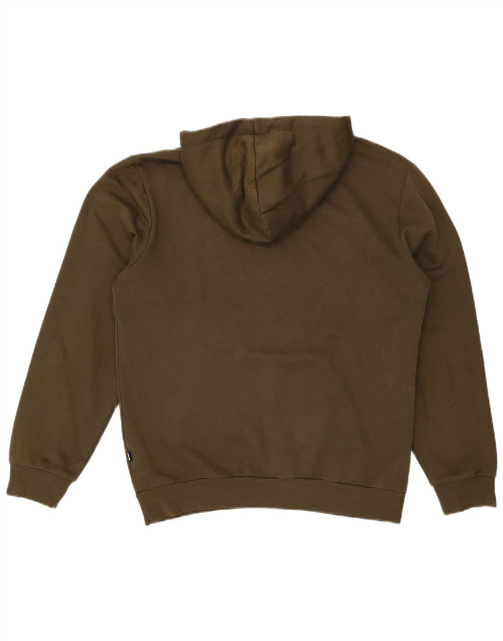 PUMA Herren Graphic Hoodie Pullover Small Khaki Baumwolle