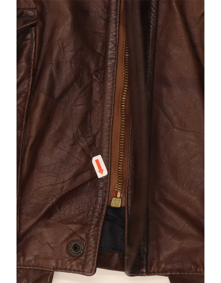 Vintage Herren Lederjacke UK 42 XL Braun