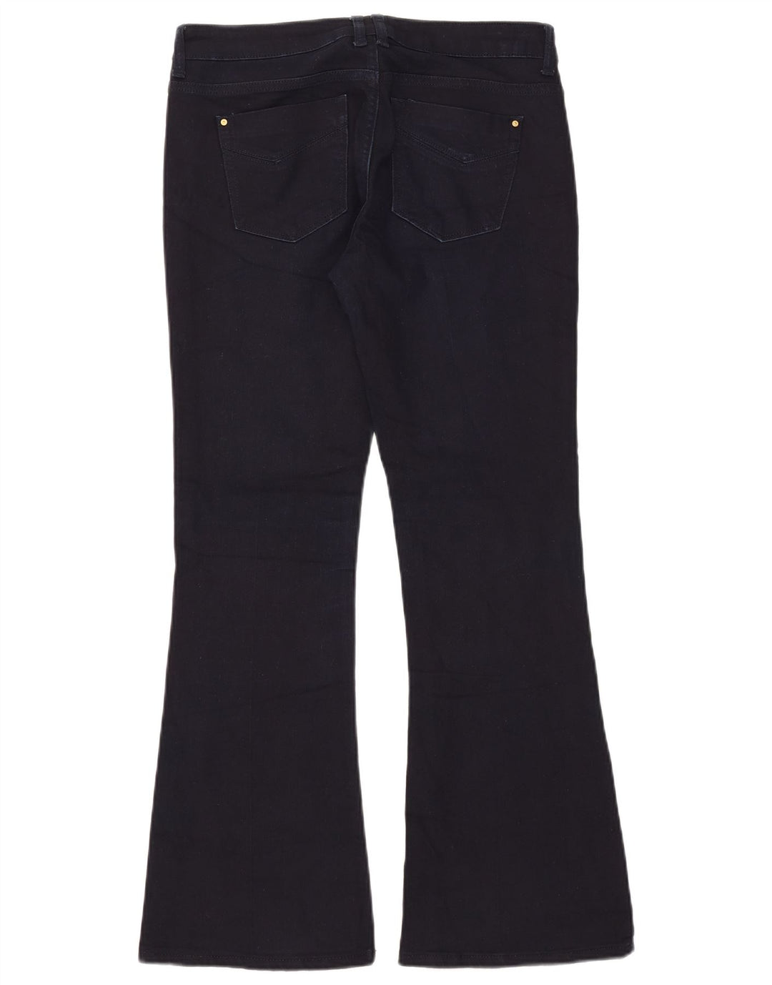 Topshop Damen Schlagjeans W30 L30 Marineblaue Baumwolle