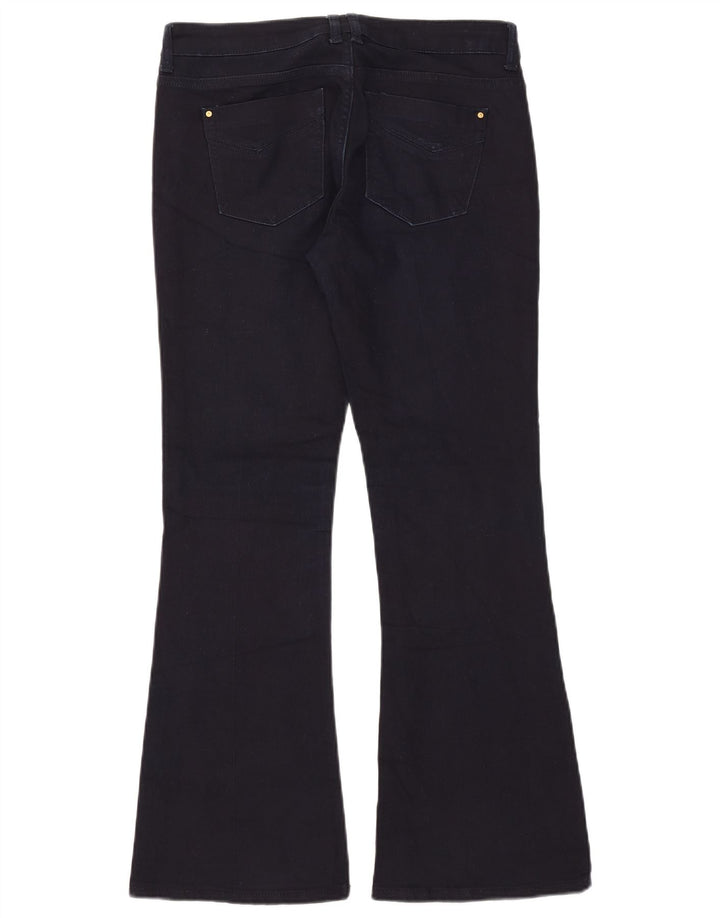 Topshop Damen Schlagjeans W30 L30 Marineblaue Baumwolle