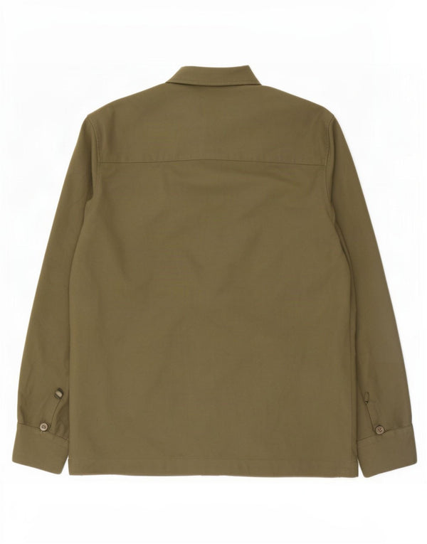 Ted Baker Herrenhemd Größe 3 Medium Khaki Polyester