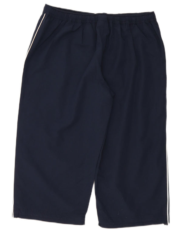 Reebok Damen Capri-Trainingshose UK 18 XL Marineblau Polyester