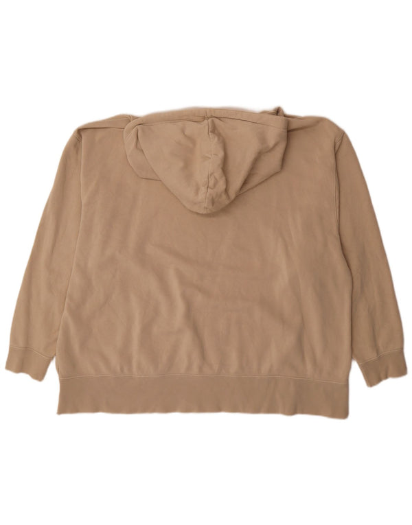 Nike Damen-Pullover mit übergroßem Kapuzenpullover, Gr. 22, 2XL, beige Baumwolle