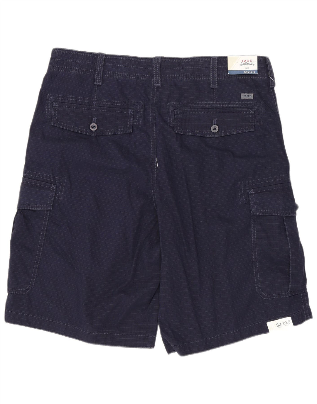 IZOD Herren Salt Water Cargo Shorts W33 Medium Marineblau Baumwolle