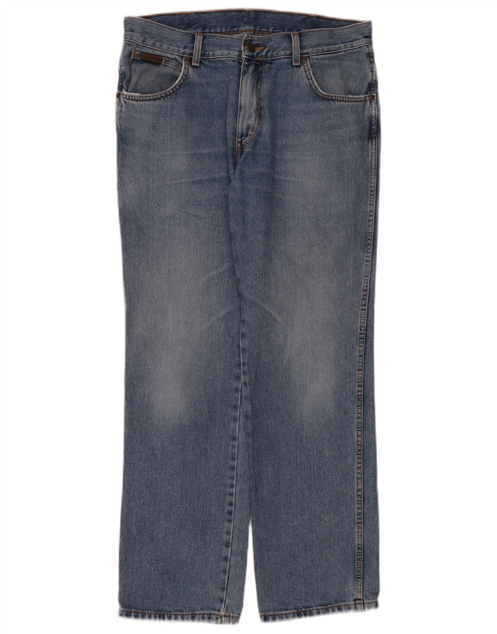 Wrangler Herren Texas Straight Jeans W34 L30 Blaue Baumwolle