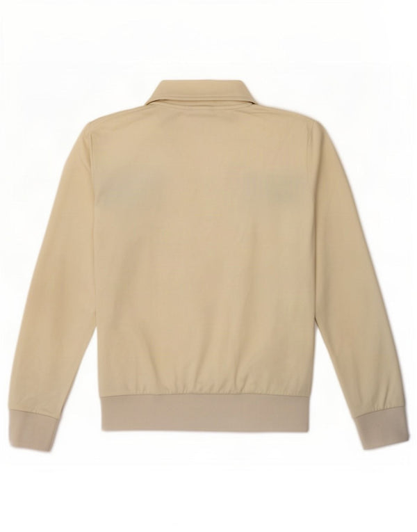 Reebok Damen-Trainingsanzug-Top-Jacke UK 12 Medium Off White Colourblock