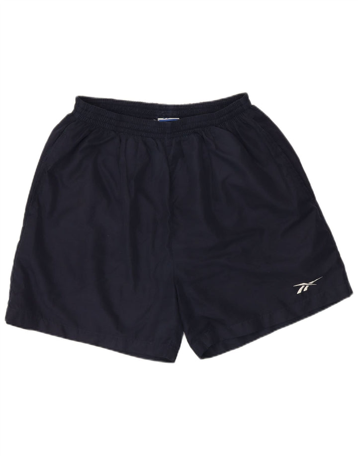 Reebok Herren-Sportshorts, klein, marineblau, Polyester