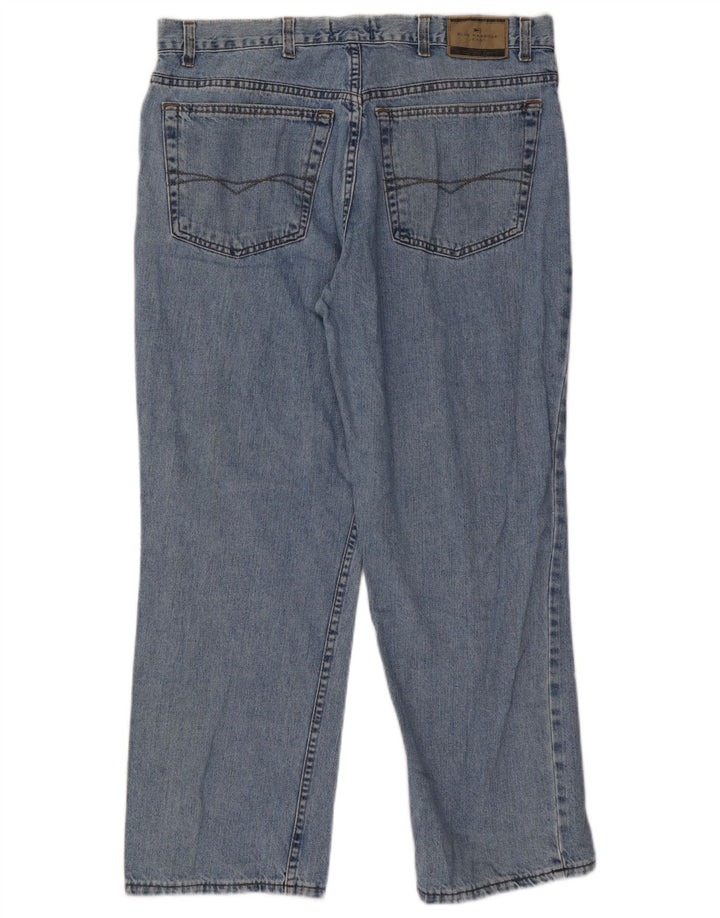 Marks & Spencer Herren Straight Jeans W38 L29 Blaue Baumwolle