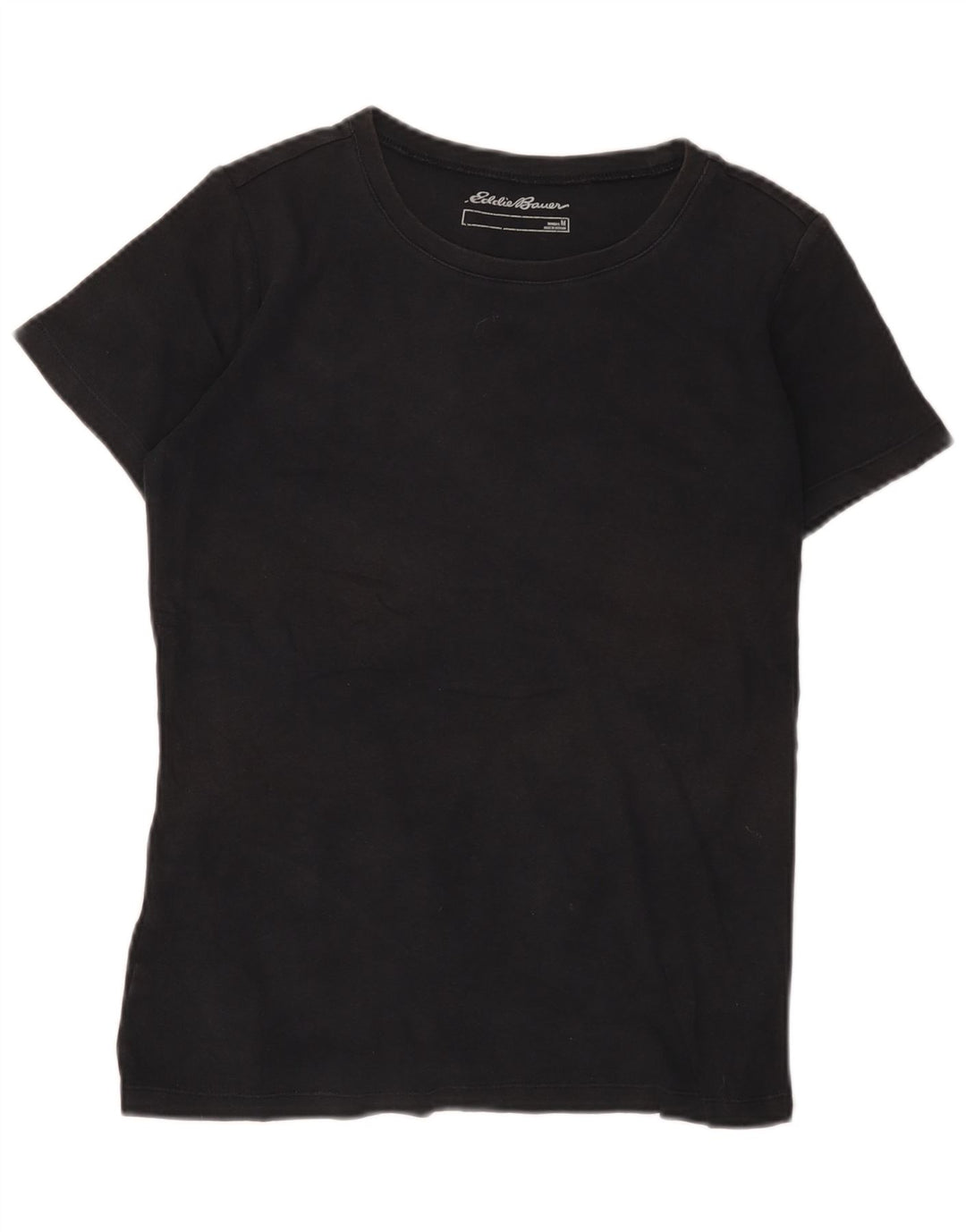 Eddie Bauer Damen T-Shirt Top UK 12 Medium Schwarz