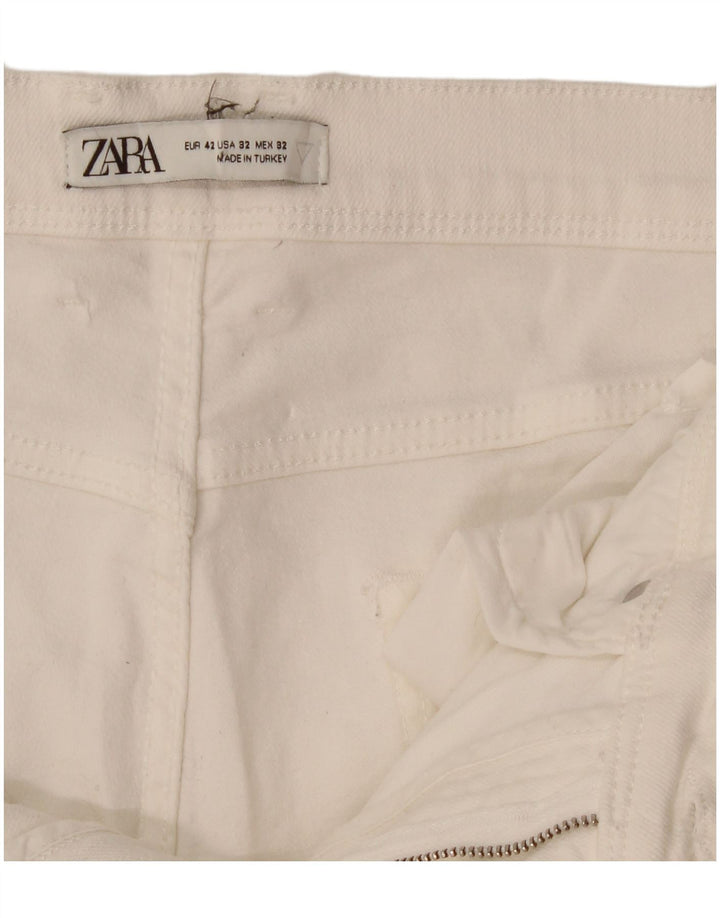 Zara Herren Slim Jeans EU 42 Large W32 L29 Weiß