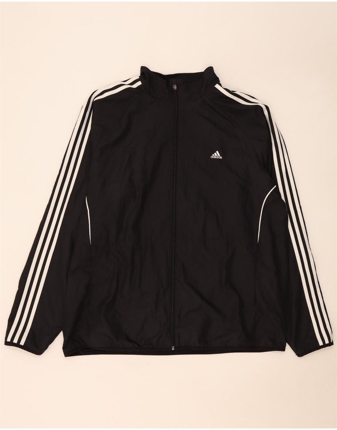 Adidas Herren Trainingsanzug Top Jacke XL Schwarz Polyester
