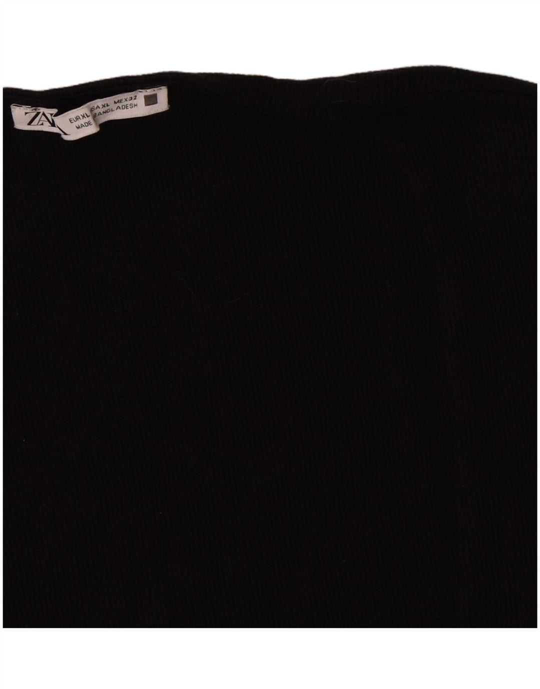 Zara Damen Weste Top UK 18 XL Schwarz