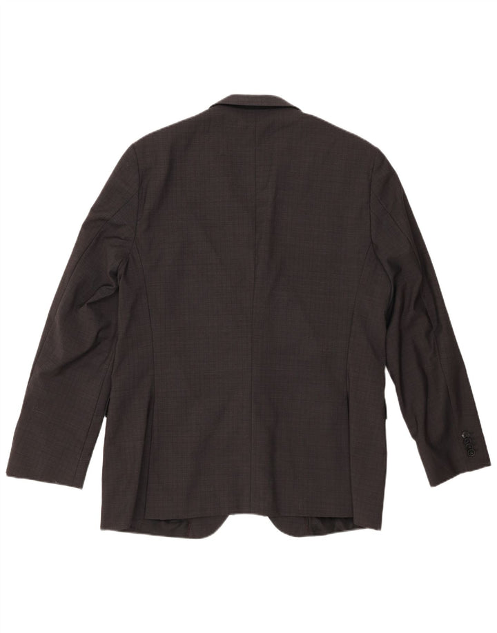 Hugo Boss Herren-Blazer mit 2 Knöpfen, EU 52, XL, graue Schurwolle