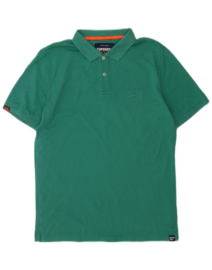 Superdry Herren-Poloshirt, große grüne Baumwolle