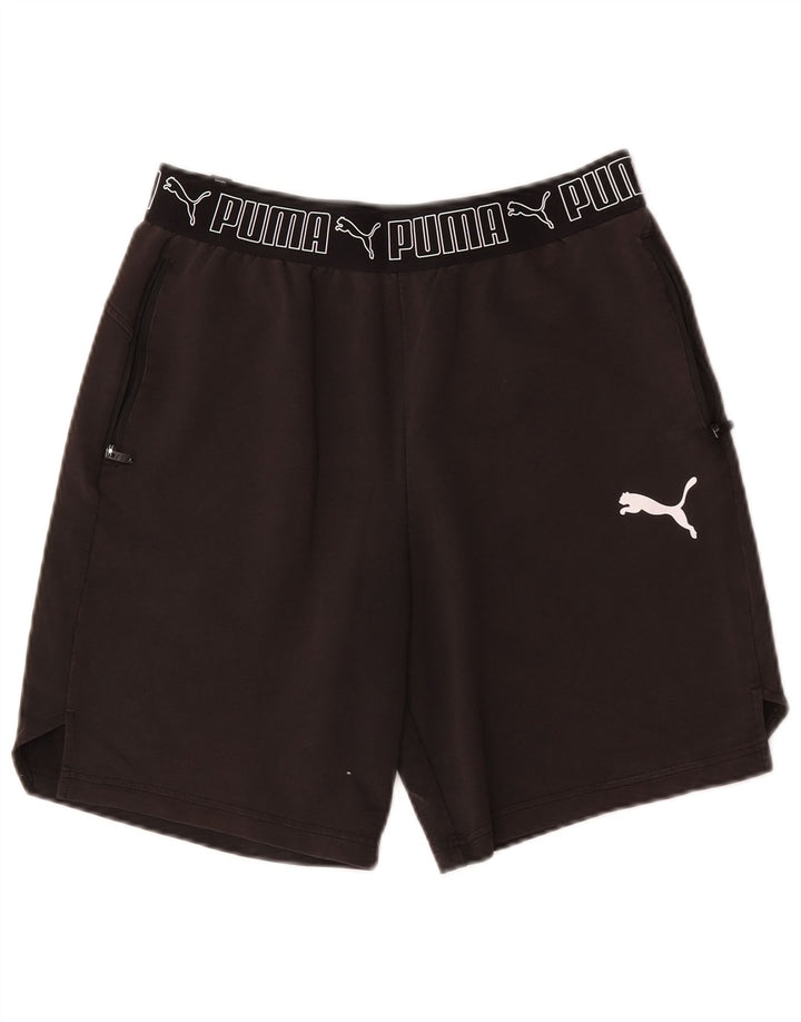 Puma Herren Graphic Sport Shorts Mittelschwarze Baumwolle