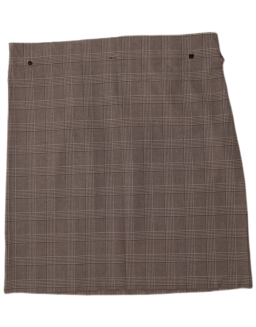 ZARA Womens Straight Skirt Large W32  Black Houndstooth Polyester